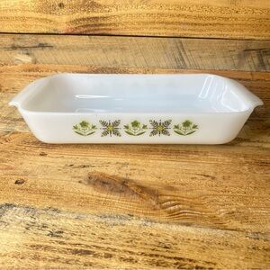 Anchor Hocking Fire-King Meadow Green 1.5 Qt Casserole Baking Dish #432